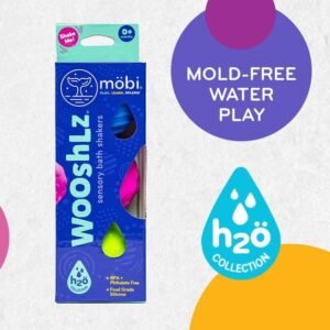 Mobi Wooshlz Sensory Bath Shakers - Food-Grade Silicone Baby Balls - Image 3