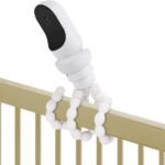 Flexible Tripod Baby Monitor Mount for Owlet Cam and Owlet Cam 2, Attach Your Baby Camera Wherever You Like Without Tools or Wall Damage - White