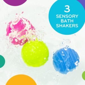 Mobi Wooshlz Sensory Bath Shakers - Food-Grade Silicone Baby Balls - Image 4