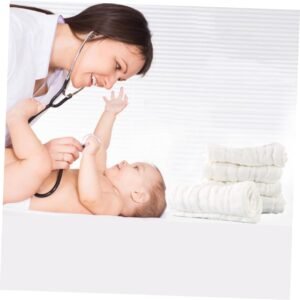 5-Pack Breathable Cotton Newborn Diapers | Absorbent Baby Nappies - Image 7