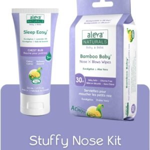 Alevas Naturals Stuffy Nose Kit: Organic Wipes & Soothing Chest Rub - Image 2