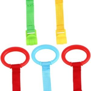 BESPORTBLE 5pcs Crib Grab Rings Stand Ring Handles for Newborns Easy Install Nursery Cot Accessories