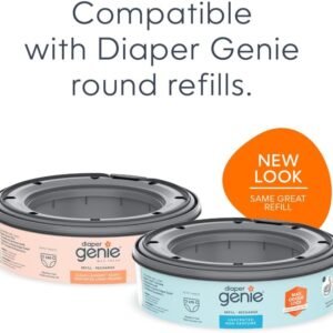 Diaper Genie Complete System - White Pail, 4 Carbon Filters & Refill - Image 9