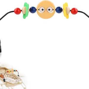 Adjustable Toy Bar for Baby Bouncer, Bouncer Toy Bar for Baby Bjorn Interactive Googly Eyes Toy for Bouncer Baby Car Seat Toy Baby Bouncer Accessories for BabyBjörn, Easy to Install & Disassemble