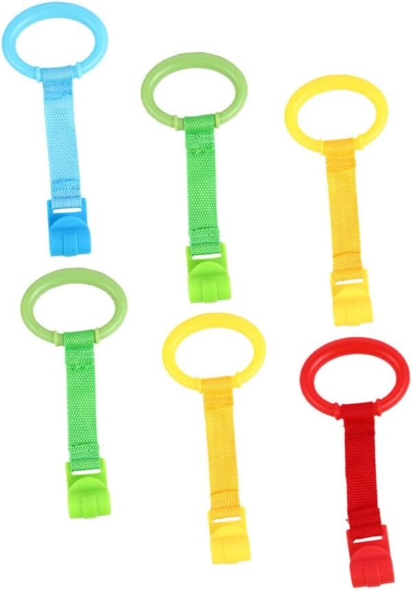 6pcs Nursery Cot Pull Rings