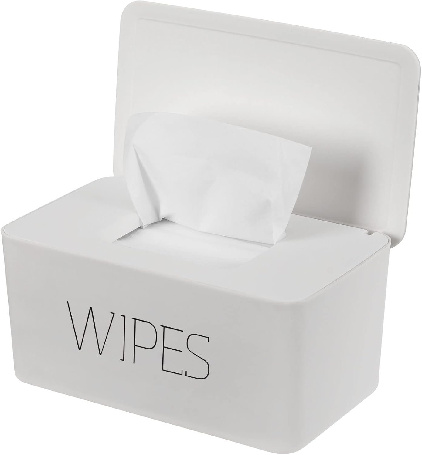 NOVWANG Wipes Dispenser, Large Capacity Baby Wipe Holder(8.3L x 4.9W x 3.9H inches) Refillable Wipes Container with Sealing Design Baby Wet Wipes Dispenser for Bathroom Home Office Car
