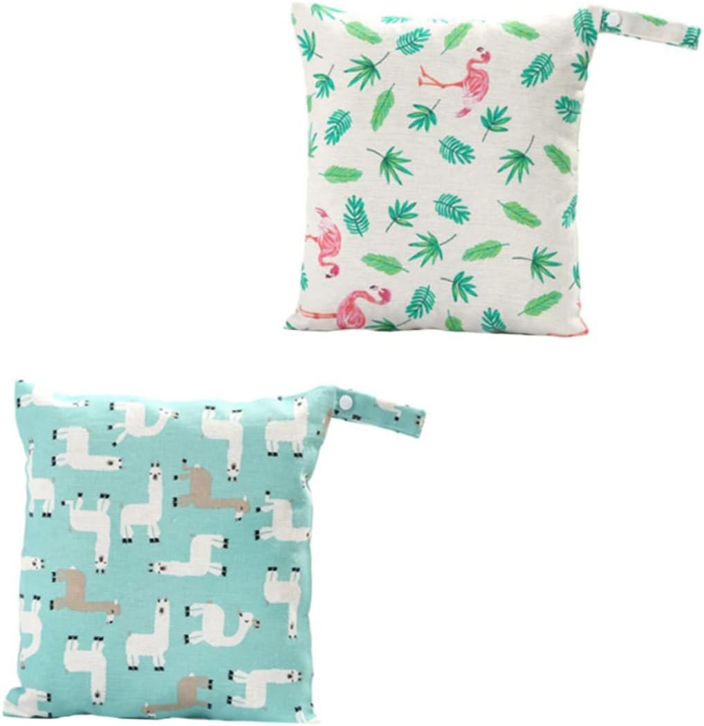 LIFKOME 2pcs Portable Diaper Organizer Pouch for Travel Lightweight Diaper Bag Storage and Essentials
