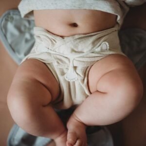 Unbleached Organic Cotton Birdseye Flat Diapers - 6 Pack by Buttons - Image 3