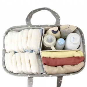 QiANBiRD Baby Diaper Caddy Organizer Tote - Portable Nursery Storage Basket - Image 3