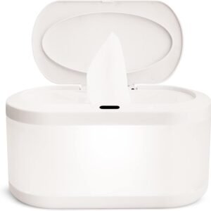 Munchkin Touch-Free Baby Wipe Warmer with Nightlight & Motion Sensor, White - Image 4