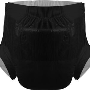 CutiePlusU Heavy Absorption Disposable Adult Diapers - Black, 10 Pack (Medium) - Image 2