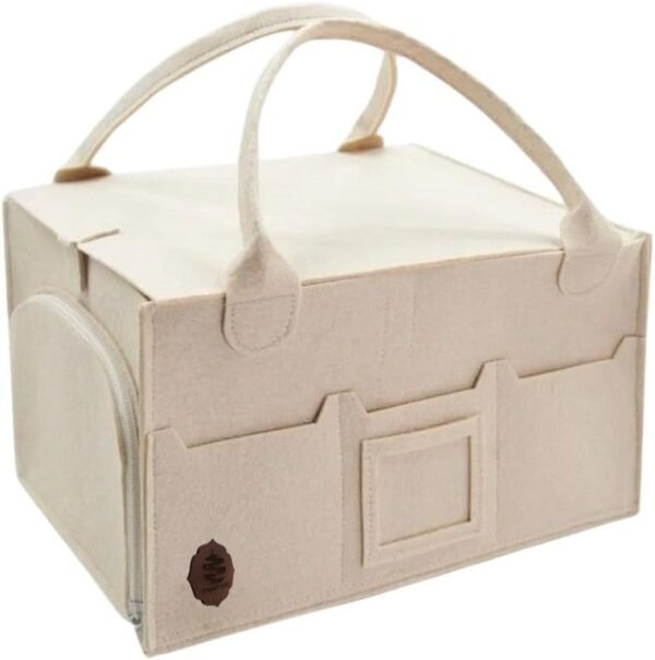 SMART EGE Baby Diaper Caddy Organizer with Cap