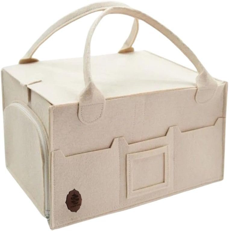 SMART EGE Baby Diaper Caddy Organizer with Cap