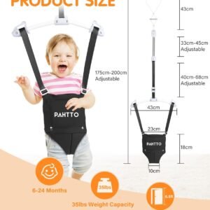 PAHTTO Baby Door Jumper with Soft Rug & Adjustable Height Bouncing Harness - Image 3