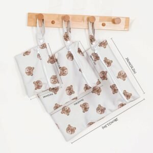 HappyFlute Waterproof Wet Bag Set: Zipper Travel Bags for Diapers & Swimwear - Image 8