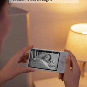eufy Baby Monitor Spaceview E110 | 720p HD, 5" Display, Night Vision, 2-Way Audio - Image 5