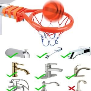Upgraded Kids Bath Toys: Basketball Hoop Set with 4 Soft PVC Balls - Image 5