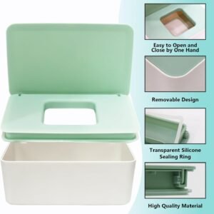 54 Pcs Reusable Flannel Baby Wipes – Soft, Washable & Eco-Friendly 8"x8" - Image 4