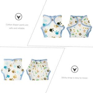 CATIEBYE 2-Pack Reusable Cotton Training Diapers - Soft, Absorbent & Breathable - Image 4