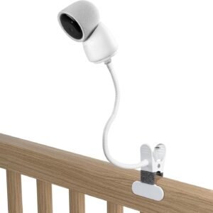 Koroao Clip Mount for Arenti Baby Monitor Without Tools or Wall Damage (White)