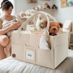 S*MART EGE Baby Diaper Caddy Organizer with Cap | Nursery & Car Essentials - Image 6