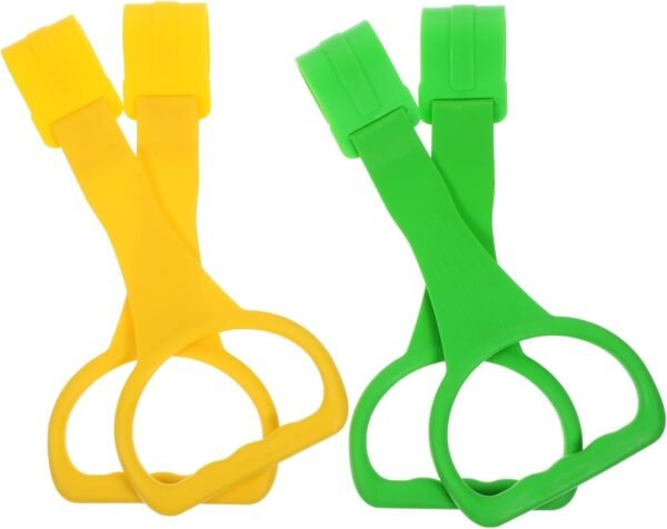 Garneck 4pcs Portable Pull Rings Nursery Stand Up Rings for Newborns Comfortable Grasp Lightweight Design