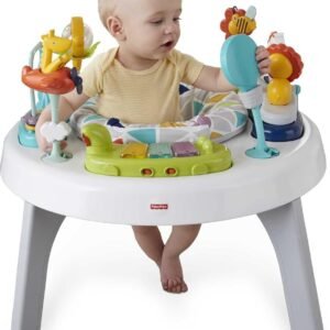 2-in-1 Sit-to-Stand Activity Center for Infants | Fisher-Price Safari Toy with Music & Lights - Image 2