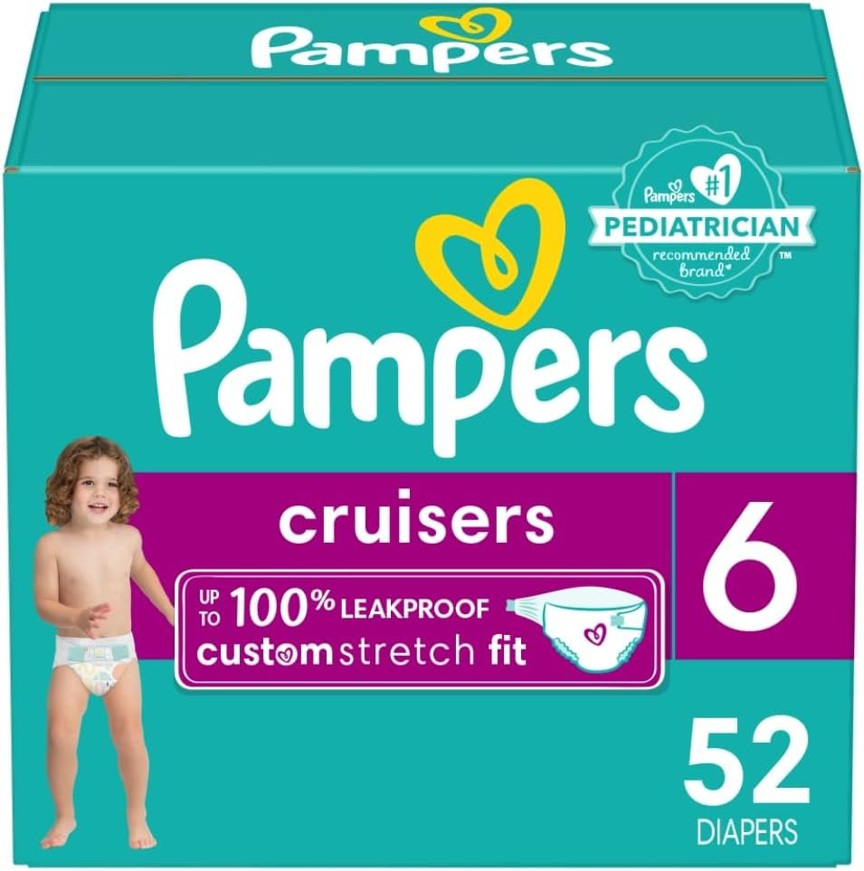 Pampers Cruisers Diapers Size 6 52 Count