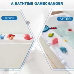 Ocean Animals Bath Splash Guard & Organizer Tray for Kids' Toys - Image 8