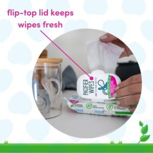 Dapple Fragrance-Free Pacifier Wipes for Babies & Toddlers, 3-Pack (40 ct) - Image 4