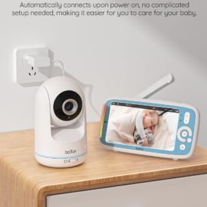 360° Baby Monitor with 3X Zoom & Rotatable Camera - VOX, No Wi-Fi, IPS 720p - Image 4