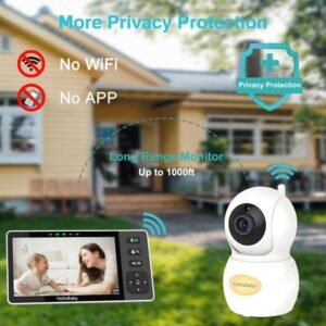 HelloBaby 720P HD Baby Monitor with Camera & Audio, No WiFi, Night Vision - Image 3