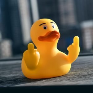 Funny 3" Middle Finger Rubber Duck - Cool Dashboard Car Accessory - Image 9