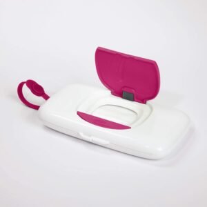 Oxo Tot Portable Wipes Dispenser - Pink Travel Wipe Holder for Baby - Image 2