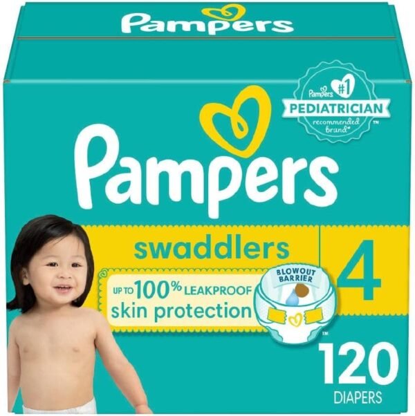 Soft Pampers Swaddlers Diapers Size 4