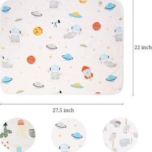 Soft Waterproof Baby Diaper Changing Pad Liners - 22x27.5 inches, 3 Pack - Image 5