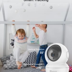 EZVIZ 1080P Indoor Security Camera: Pan/Tilt, Night Vision, 2-Way Talk, Alexa/Google Compatible - Image 3