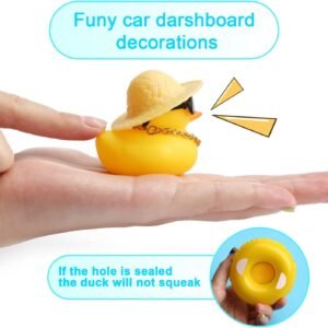 Rubber Duck Car Ornament - Yellow Dashboard Décor for Kids & Office - Image 3