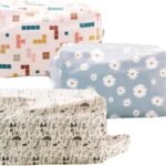 LA PETITE OURSE Diaper Pod - Wet Dry Bags with Zipper Closure, Hanging Strip - Waterproof, Washable, Reusable Diaper Bag Pouches for Baby Cloth Diapers - Each Holds 8 to 10 Diapers - 3 Pack (Champ)