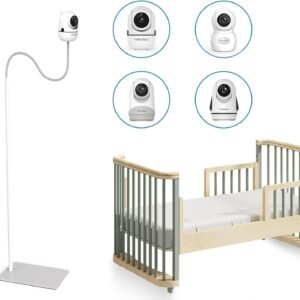 HelloBaby Baby Monitor Floor Stand, Compatible with HB6550/ HB6560 HB65/ HB6081/ HB66/ HB40/ HB6339 and all Hello Baby Monitors, Sturdy & Adjustable Baby Camera Mount, No Wall Damage Hello Baby Stand