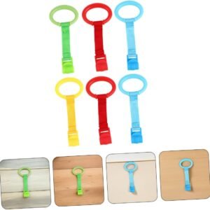MINKISSY 6-Pack Pull Up Rings | Safe Hand Assist Rings for Playpens - Image 7