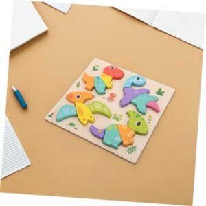 Wooden Animal Puzzle - Montessori Shape Matching Game for Kids - Image 5