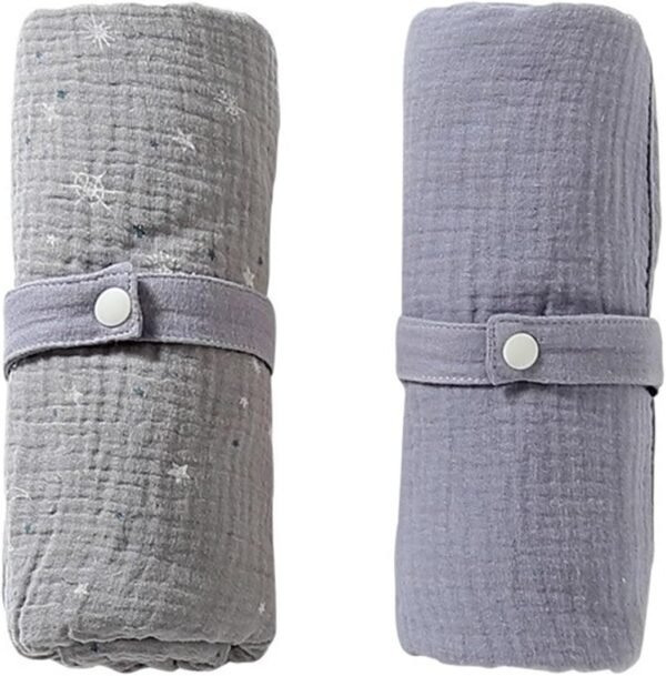 2Pcs Travel Change Mat Diaper Changing Pad Portable Infant Newborn Cotton Strong Absorbent Sheet Bed Pad Baby Essential