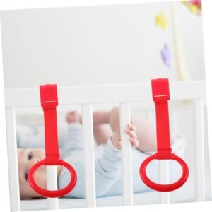 HOODANCOS 2-Pack Red Hanging Pull Rings for Newborns – Safe Walking Assist - Image 9