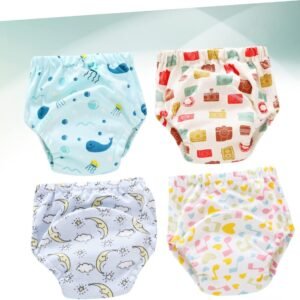 Milisten 4-Pack Washable Diapers | Breathable Training Pants for Boys & Girls - Image 8