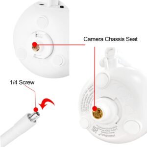 Flexible Baby Monitor Mount for HelloBaby & ANMEATE Models - No Tools Needed - Image 3