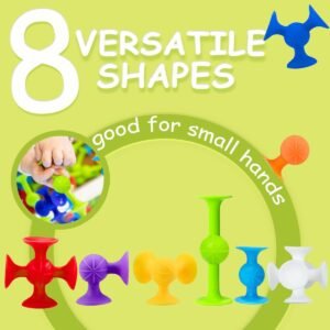 CreateView Suction Bath Toys Set | 24 BPA-Free Sensory Fidget Toys for Age 1-8 - Image 3