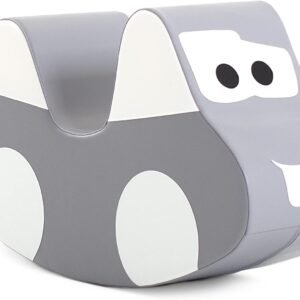 IGLU Soft Play Rocking Car Rocker for Kids Jumping Activity Toy Toddler 2-4 Years (Grey)