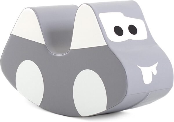 IGLU Soft Play Rocking Car Rocker for Kids Jumping Activity Toy Toddler 2-4 Years (Grey)
