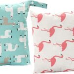 PEPLAYTAL 2pcs Diaper Pouch Portable Travel Organizer Storage Bag for Essentials Reusable Durable for Diapers